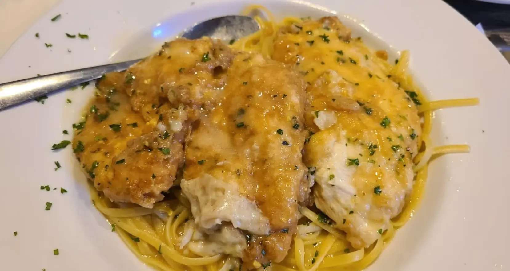 A plated dinner at Juliano's